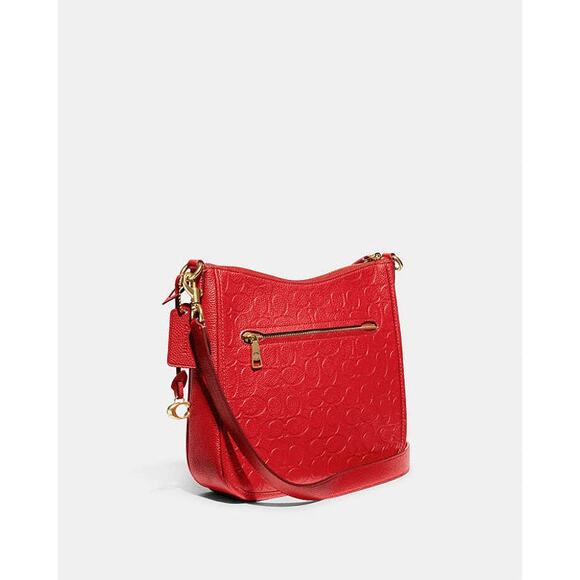 Coach Chaise Crossbody Bag Signature Leather RED NWT - Picture 5 of 7